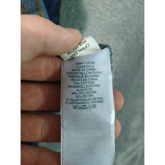 True Religion Jeans Girls 14 Blue Denim Stretch Slim Straight Savage Saloon - Picture 9 of 12